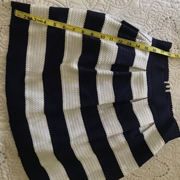 Macy’s bandage skirt, blue and white striped - Picture 5 of 8